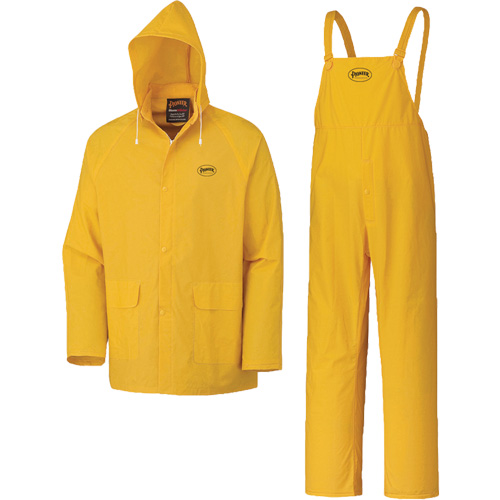 577 3-Piece Rain Suit, Polyester/PVC, 5X-Large, Yellow The Estey Group