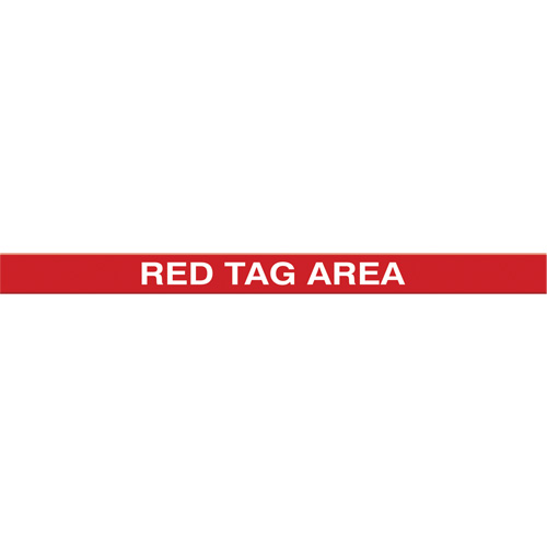 Marqueur robuste pour le sol Tough-Mark, Rectangle, 48" lo x 2" la, Rouge, Poly&eacute;thyl&egrave;ne The Estey Group
