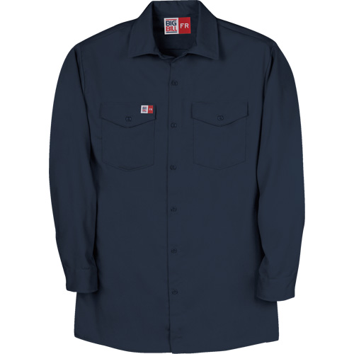 Chemise de travail de protection contre l'arc &eacute;lectrique, Moyen (grande taille), Bleu marin The Estey Group