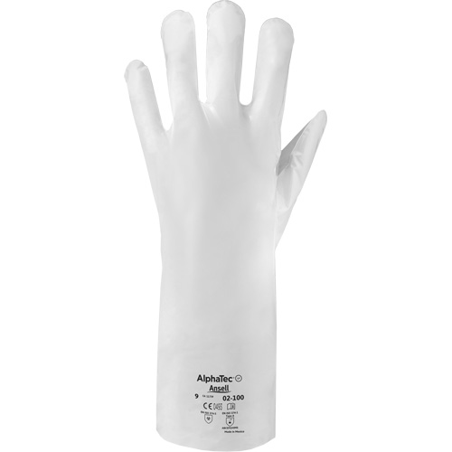 Gants r&eacute;sistants aux produits chimiques ALPHATEC 02-100, Taille 7, 15,0" lo, PEHP, 2,4 mils The Estey Group