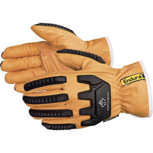 Endura&reg; Anti-Impact Driver's Gloves, X-Small, Grain Goatskin Palm, Thinsulate Inner Lining The Estey Group