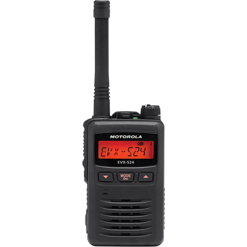Radio portative de s&eacute;rie EVX-S24, Bande UHF, 256 canaux, Port&eacute;e 200 000 pi² The Estey Group
