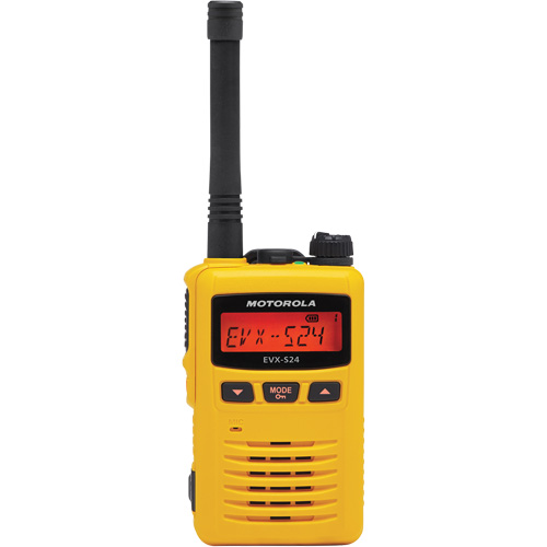 Radio portative de s&eacute;rie EVX-S24, Bande UHF, 256 canaux, Port&eacute;e 200 000 pi² The Estey Group