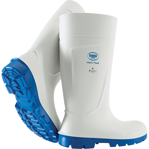 Bekina&reg; Steplite Food Safety Boots, Polyurethane, Steel Toe, Size 4 The Estey Group