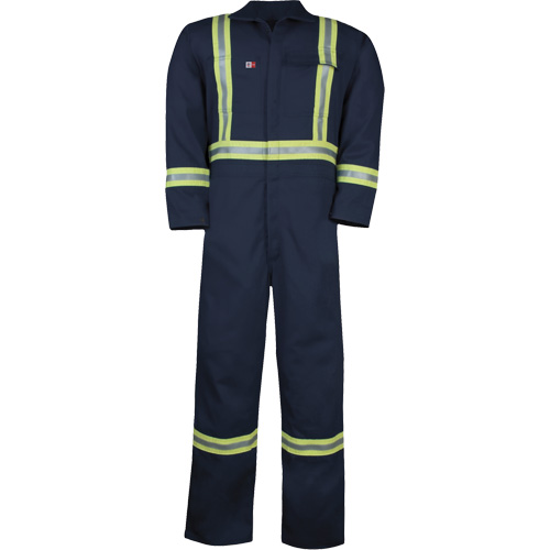 Westex UltraSoft&reg; Unlined Coveralls, Size Large (Tall), Navy Blue, 12.4 cal/cm2 The Estey Group