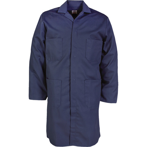 Lab Coat, Poly-Cotton, 32, Navy Blue The Estey Group