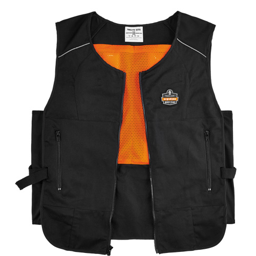 Veste de refroidissement &agrave; changement de phase l&eacute;g&egrave;re avec sachets 6260 Chill-Its, Petit/Moyen, Noir The Estey Group