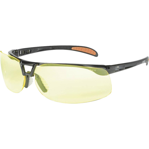 Prot&eacute;g&eacute; Safety Glasses with HydroShield Lenses, Amber Lens, Anti-Fog/Anti-Scratch, ANSI Z87+ The Estey Group