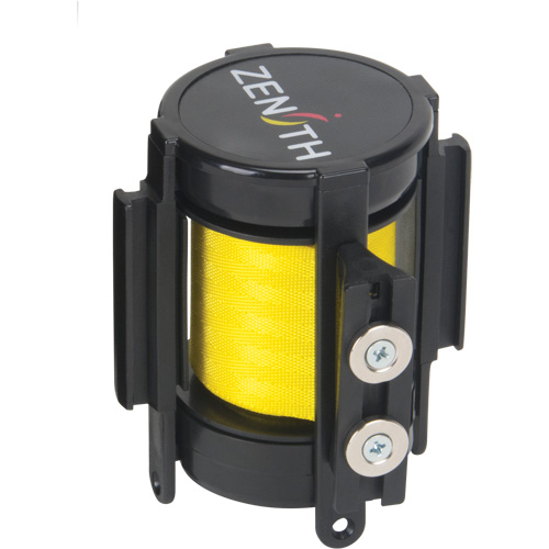Cassette de ruban magn&eacute;tique pour barri&egrave;re de contr&ocirc;le des foules personnalis&eacute;e, Attention ne pas entrer, 7', Ruban Jaune The Estey Group