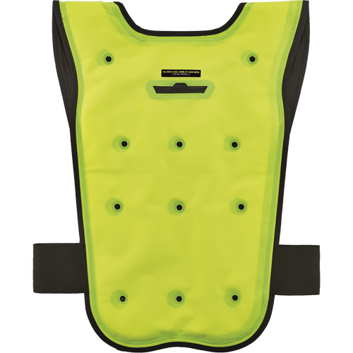 Veste refroidissante &agrave; &eacute;vaporation s&egrave;che &eacute;conomique Chill-Its 6687, Petit/Moyen, Jaune lime haute visibilit&eacute; The Estey Group