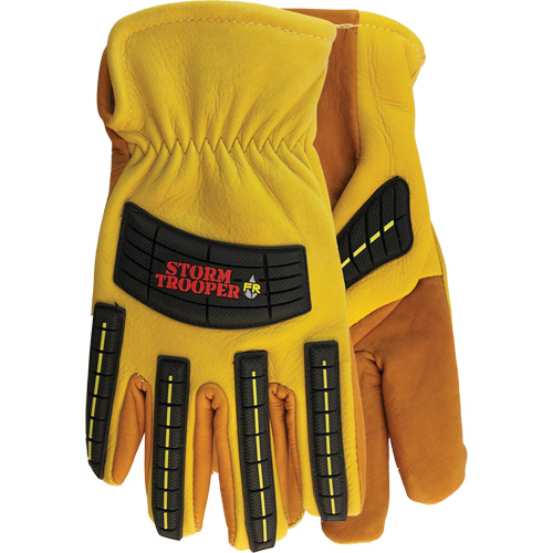 Gants Storm Trooper 5782, Grand, Paume en Cuir de vache, Poignet &agrave; enfiler The Estey Group