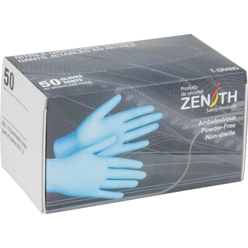 Vending Pack Disposable Gloves, Medium, Nitrile, 4.5-mil, Powder-Free, Blue The Estey Group