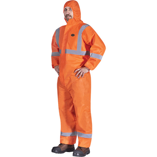 2077 Combinaisons &agrave; capuchon avec ruban r&eacute;fl&eacute;chissant, Petit, Orange, SMS The Estey Group