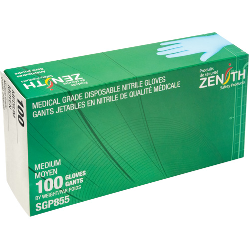Puncture-Resistant Medical-Grade Disposable Gloves, Medium, Nitrile, 3.5-mil, Powder-Free, Blue, Class 2 The Estey Group