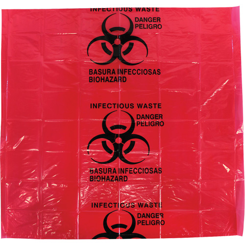 Dynamic Hazardous Waste Bags, Infectious Waste, 24" L x 24" W, 12 microns The Estey Group