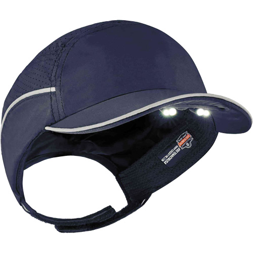 Skullerz&reg; 8965 Lightweight Bump Cap Hat with LED Lighting, Navy Blue The Estey Group