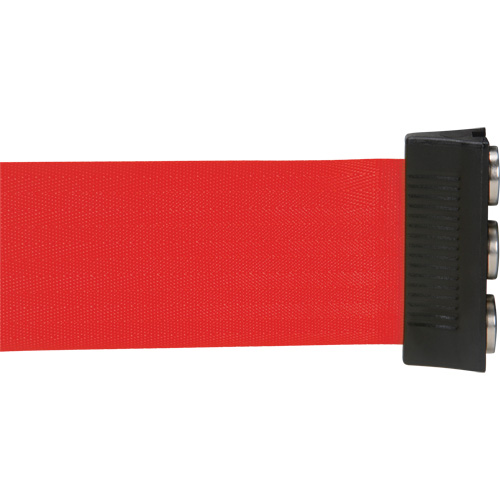 Cassette de ruban magn&eacute;tique pour barri&egrave;re de contr&ocirc;le des foules personnalis&eacute;e, 12', Ruban Rouge The Estey Group