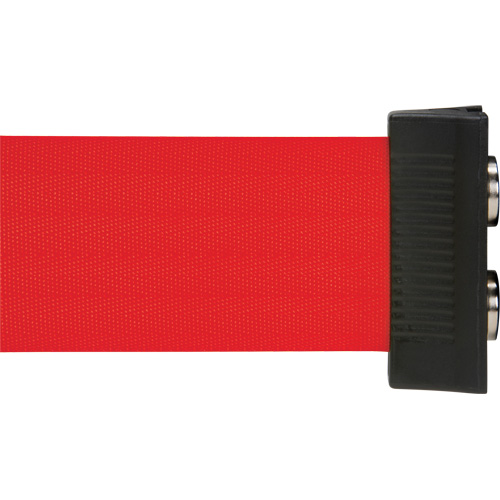 Wall Mount Barrier with Magnetic Tape, Steel, Screw Mount, 7', Red Tape The Estey Group