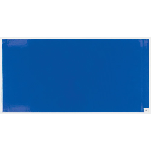 Ensemble de cadre et tapis pelables de salle blanche, &eacute;paisseur 1,57 mils, 24" la, 3' lo x Bleu The Estey Group