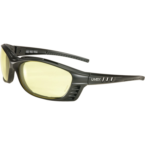 Uvex&reg; Livewire Safety Glasses with HydroShield Lenses, Amber Lens, Anti-Fog, ANSI Z87+/Meets/Exceeds CSA Z94.3 The Estey Group