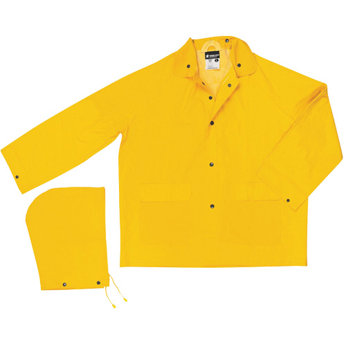 Imperm&eacute;able de s&eacute;rie classique avec capuchon amovible, Polyester/PVC, 2T-Grand, Jaune The Estey Group