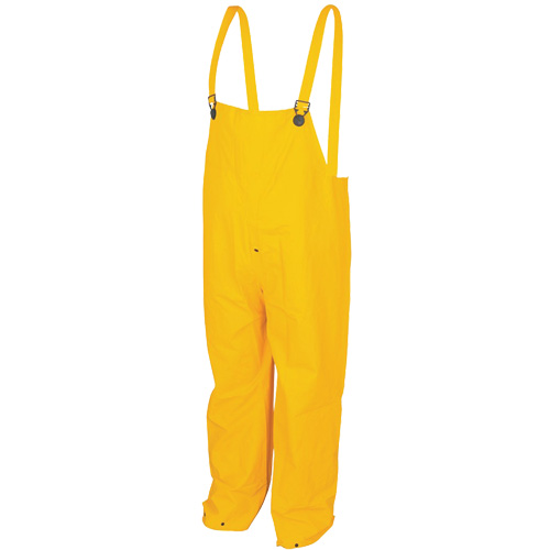 Pantalons &agrave; bavette imperm&eacute;ables de s&eacute;rie classique, Grand, Polyester/PVC, Jaune The Estey Group