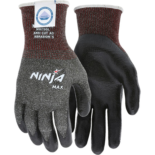 Gants r&eacute;sistant aux coupures Max Ninja, Taille Grand, Calibre 10, Rev&ecirc;tement Bipolym&egrave;re, Enveloppe en Dyneema, ASTM ANSI niveau A3 The Estey Group
