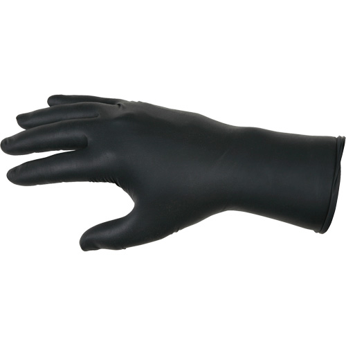 NitriShield Stealth Extra Disposable Gloves, Large, Nitrile, 6-mil, Powder-Free, Black The Estey Group