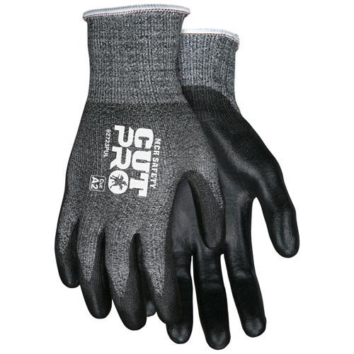 Safety Cut Pro Cut Resistant Gloves, Size Large, 13 Gauge, Polyurethane Coated, HPPE Shell, ASTM ANSI Level A2 The Estey Group