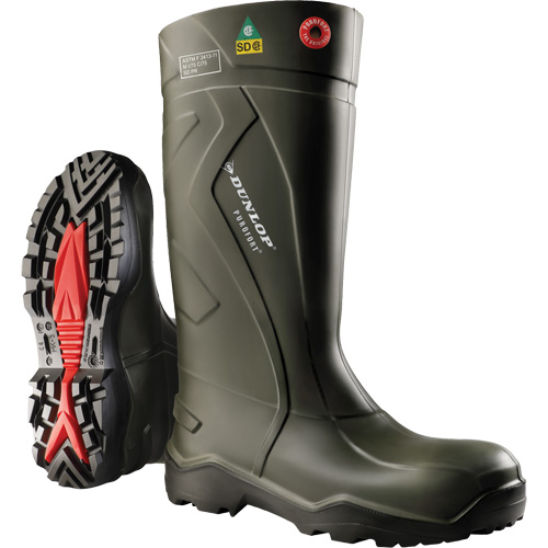 Bottes de s&eacute;curit&eacute; compl&egrave;te Purofort+, Purofort, Embout Acier, Pointure 7, Semelle R&eacute;sistant aux perforations The Estey Group