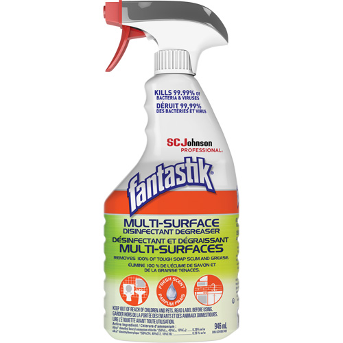 D&eacute;sinfectant et d&eacute;graissant multisurface professionnel Fantastik, 946 ml, Bouteille &agrave; g&acirc;chette The Estey Group