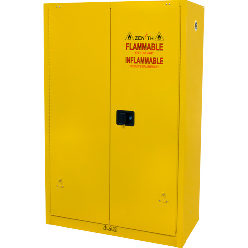 Flammable Storage Cabinet, 45 gal., 2 Door, 43" W x 65" H x 18" D The Estey Group