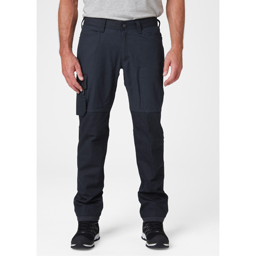 Oxford Service Pants, Poly-Cotton, Navy Blue, Size 30, 32 Inseam The Estey Group