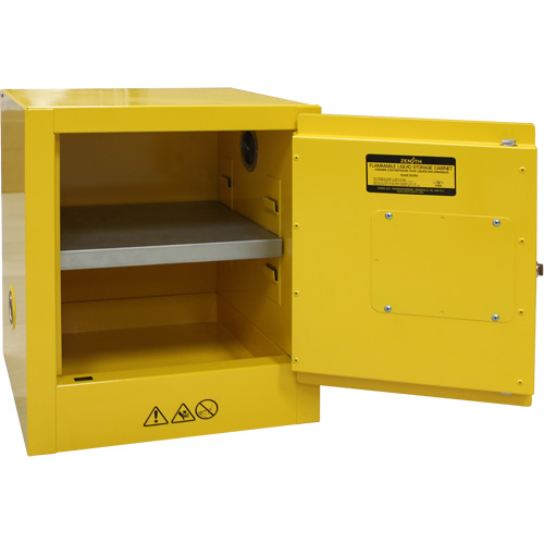 Flammable Storage Cabinet, 4 gal., 1 Door, 17" W x 22" H x 18" D The Estey Group