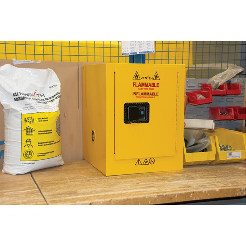 Flammable Storage Cabinet, 4 gal., 1 Door, 17" W x 22" H x 18" D The Estey Group