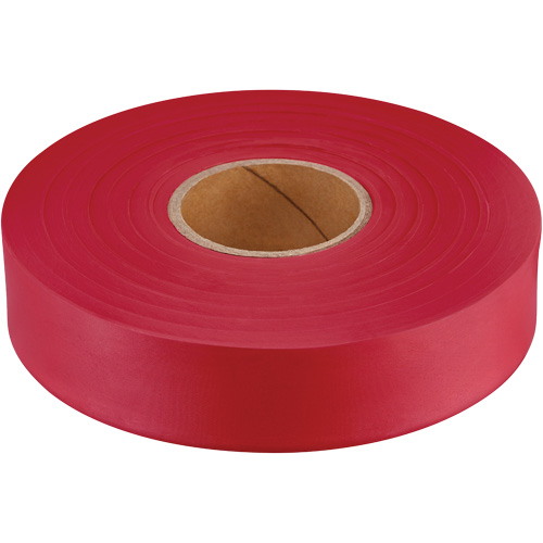 Ruban de signalisation Empire, 1" la x 600' lo, Rouge fluorescent The Estey Group