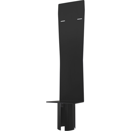 Porte-distributeur pour poteaux de barri&egrave;re pour le contr&ocirc;le des foules, Noir The Estey Group