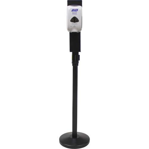 Porte-distributeur pour poteaux de barri&egrave;re pour le contr&ocirc;le des foules, Noir The Estey Group