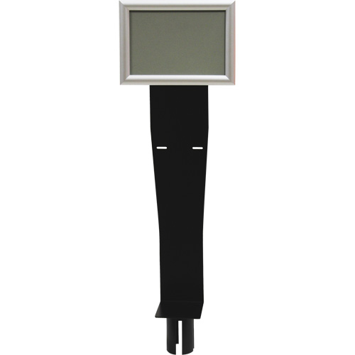 Sign & Dispenser Holder for Crowd Control Post, Black The Estey Group