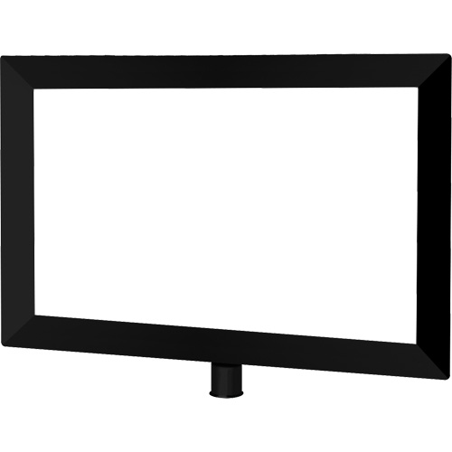 Porte-enseigne horizontal robuste pour montant classique, Noir The Estey Group