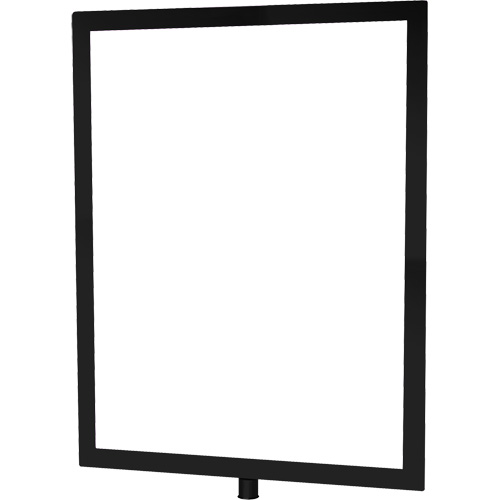 Porte-enseigne vertical robuste pour montant classique, Noir The Estey Group