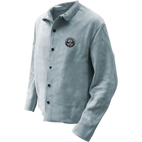 Veste de soudeur, Cuir, 5T-Grand, Gris The Estey Group