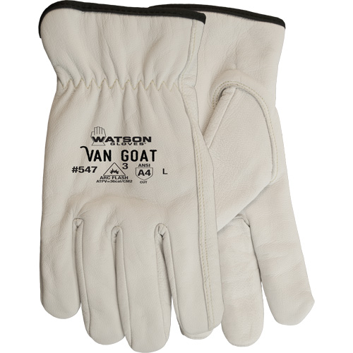 Gants de travail r&eacute;sistants aux coupures Van Goat, Grand, 36 cal/cm², Niveau 3, NFPA 70E The Estey Group