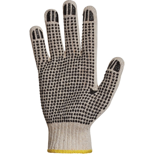 Gant en tricot avec pois de PVC Sure Grip, Poly/coton, Un c&ocirc;t&eacute;, Calibre 7, T-petit The Estey Group