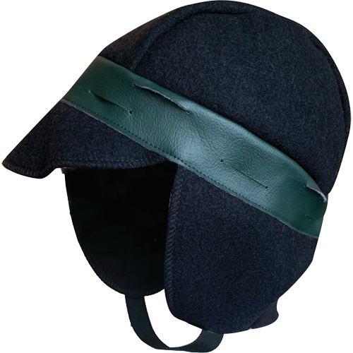 Safety Helmet Winter Liner, Sheep Lining, One Size, Navy Blue The Estey Group