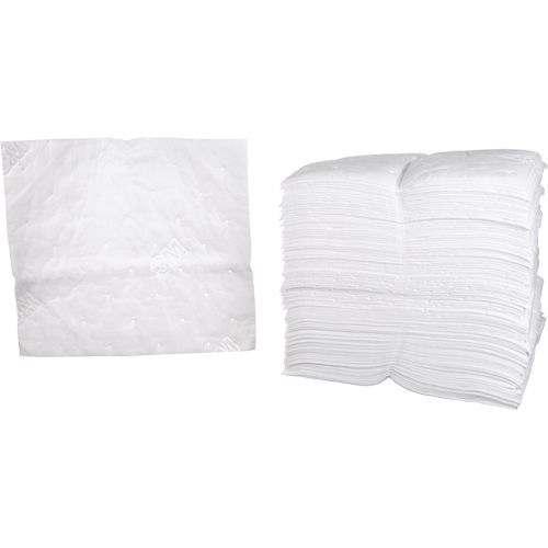 Feuilles absorbantes p&eacute;trochimiques, Huile seulement, 19" x 17", 38,7 gal. d'absorption The Estey Group