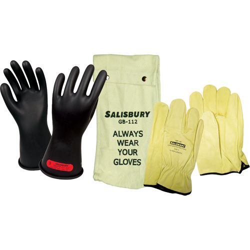 Salisbury  Electrical-Insulating Glove Kit, ASTM Class 0, Size 9, 11" L The Estey Group