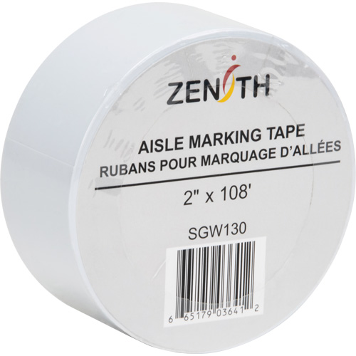Aisle Marking Tape, 2" x 108', PVC, White The Estey Group