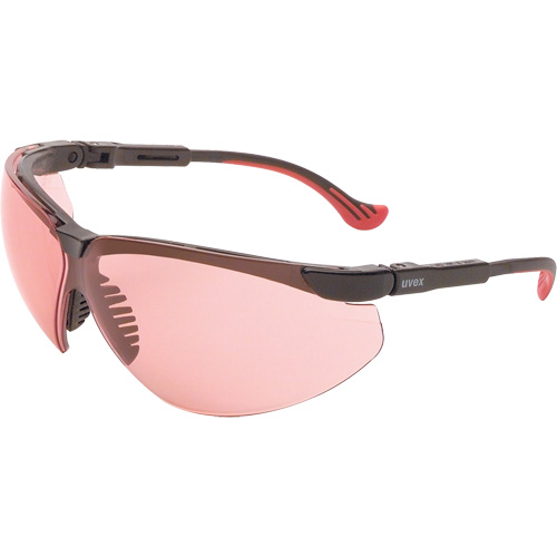 Lunettes de s&eacute;curit&eacute; Uvex HydroShield Genesis XC, Lentille SCT-Vermillion, Antibu&eacute;e/Anti-&eacute;gratignures, ANSI Z87+/R&eacute;pond ou surpasse la norme CSA Z94.3 The Estey Group