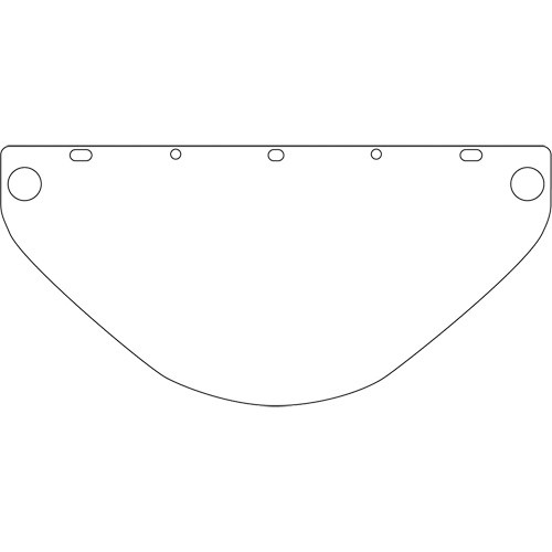 Visi&egrave;re de s&eacute;curit&eacute; universelle Dynamic, Polycarbonate, Teinte Transparent The Estey Group